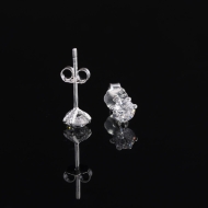 Bông tai bạc nam móng rồng đính đá 4mm BTA0114