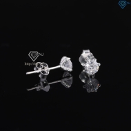 Bông tai bạc nam móng rồng đính đá 4mm BTA0114 - Trang Sức TNJ