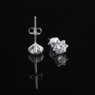 Bông tai bạc nam móng rồng đính đá 5mm BTA0114.1