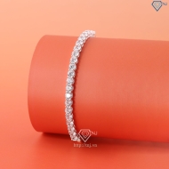 Lắc tay bạc nữ dạng kiềng đính đá LTN0430  - Trang Sức TNJ