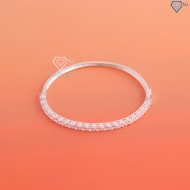 Lắc tay bạc nữ dạng kiềng đính đá LTN0430  - Trang Sức TNJ
