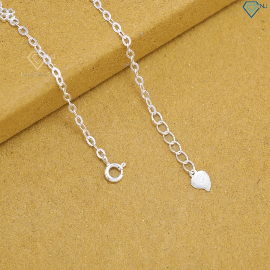 Lắc tay nữ hình cỏ 4 lá đính kim cương Moissanite LTNM0022