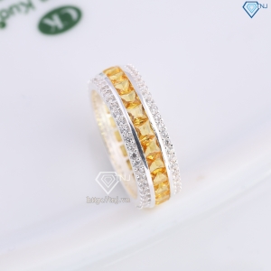 Nhẫn bạc nam tròn full đá đính đá màu đẹp NNA0832 - Trang sức TNJ