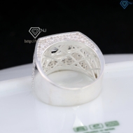 Nhẫn bạc nam bản to đính đá NNA0835