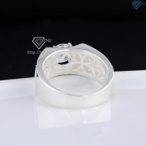 Nhẫn nam bạc 925 đính đá trắng NNA0838