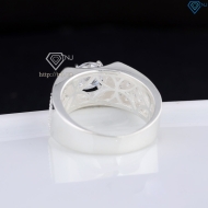 Nhẫn nam bạc 925 đính đá trắng NNA0838