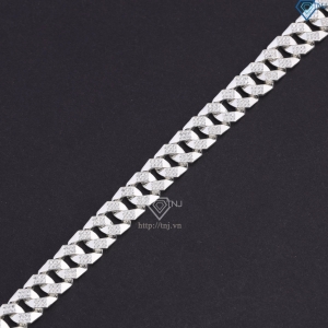 Lắc tay nam Cuban bản nhỏ 10mm cách điệu LTA0213 - Trang Sức TNJ