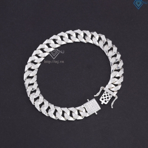Lắc tay nam Cuban bản nhỏ 10mm cách điệu LTA0213 - Trang Sức TNJ