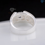 Nhẫn nam bạc 925 đính đá trắng đẹp NNA0845