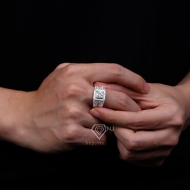 Nhẫn nam Moissanite đẹp 7.0mm - Kiểm định GRA NNAM0225