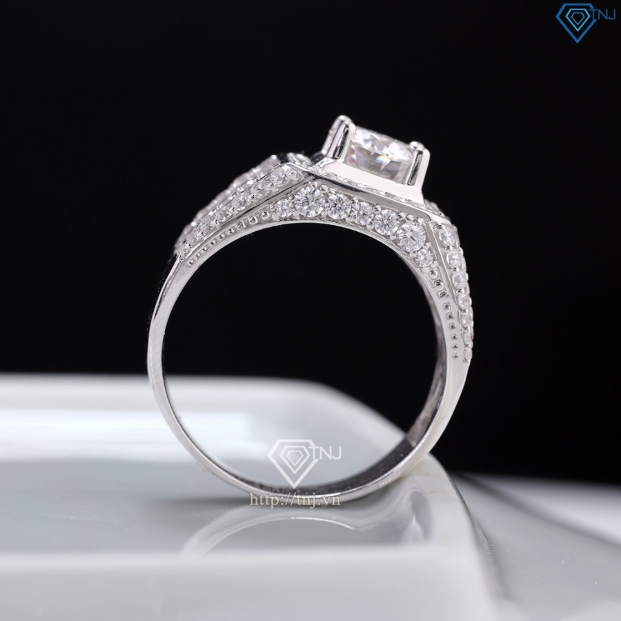 Nhẫn nam Moissanite đẹp 7.0mm - Kiểm định GRA NNAM0225