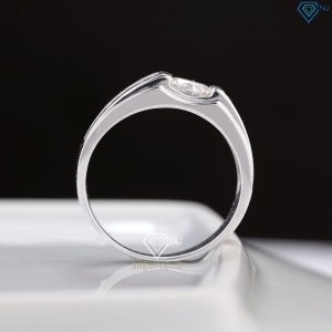 Nhẫn nam Moissanite đơn giản đính đá 6.0mm - Kiểm định GRA NNAM0227