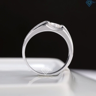 Nhẫn nam Moissanite đơn giản đính đá 6.0mm - Kiểm định GRA NNAM0227