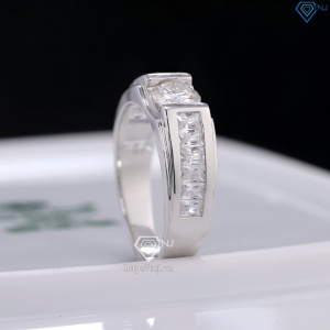 Nhẫn nam Moissanite đơn giản đính đá 6.0mm - Kiểm định GRA NNAM0227