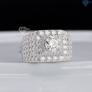 Nhẫn nam đính full kim cương Moissanite đẹp 7.0mm - NNAM0228
