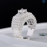 Nhẫn nam đính full kim cương Moissanite đẹp 7.0mm - NNAM0228