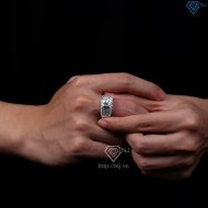 Nhẫn nam Moissanite đơn giản đính đá 6.0mm - Kiểm định GRA NNAM0229
