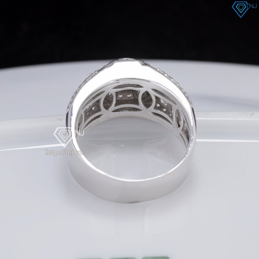 Nhẫn nam Moissanite đơn giản đính đá 6.0mm - Kiểm định GRA NNAM0229