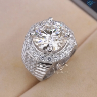 Nhẫn nam Moissanite bản to đính kim cương 15.0mm NNAM0230
