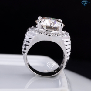 Nhẫn nam Moissanite bản to đính kim cương 15.0mm NNAM0230
