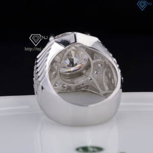Nhẫn nam Moissanite bản to đính kim cương 15.0mm NNAM0230
