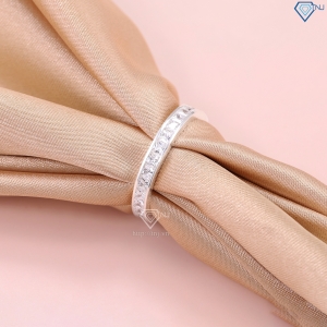 Nhẫn bạc nữ 925 đính full đá vuông bản tròn đẹp NN0512 - Trang Sức TNJ