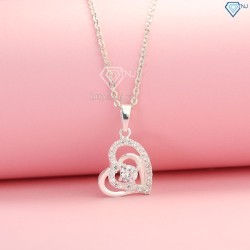 Bộ trang sức bạc nữ đẹp hình trái tim BTS0017 - Trang Sức TNJ