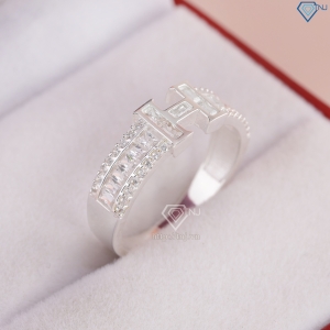Nhẫn bạc nữ 925 chữ cái theo yêu cầu đính đá NN0515 - Trang Sức TNJ