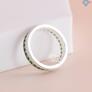 Nhẫn bạc nữ 925 đính đá hai màu đẹp NN0517 - Trang Sức TNJ