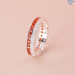 Nhẫn bạc nữ 925 đính đá hai màu đẹp NN0517 - Trang Sức TNJ