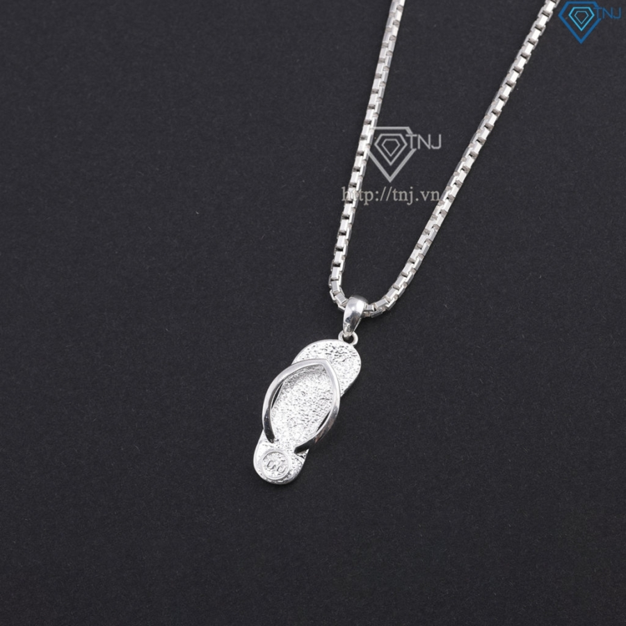Dây chuyền bạc nam mặt hình chiếc dép tông DCA0204
