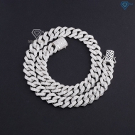 Dây chuyền bạc nam cuban 13mm DCK0156