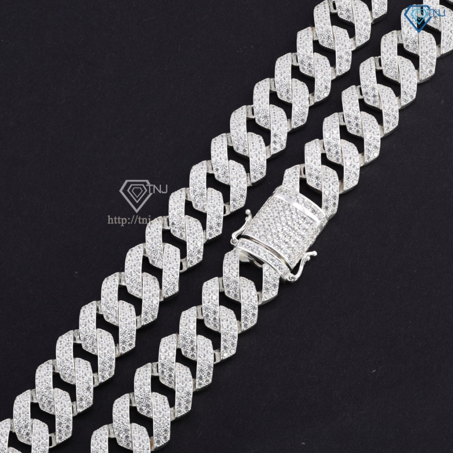 Dây chuyền bạc nam cuban 13mm DCK0156