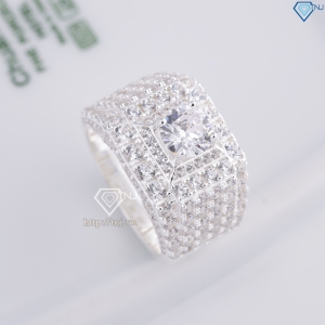 Nhẫn bạc nam cao cấp đính full đá NNA0842 - Trang Sức TNJ