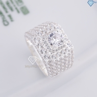 Nhẫn bạc nam cao cấp đính full đá NNA0842 - Trang Sức TNJ