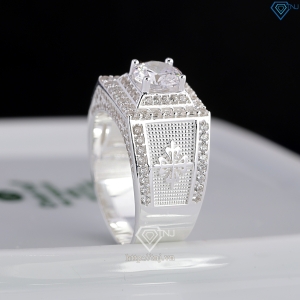 Nhẫn bạc nam Patek Philippe đính đá đẹp NNA0844 - Trang Sức TNJ