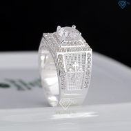 Nhẫn bạc nam Patek Philippe đính đá đẹp NNA0844 - Trang Sức TNJ