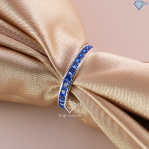 Nhẫn bạc nữ 925 đính full đá vuông màu đẹp NN0518 - Trang Sức TNJ