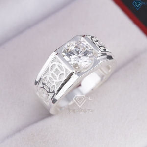 Nhẫn nam bạc 925 kim tiền đẹp NNA0848