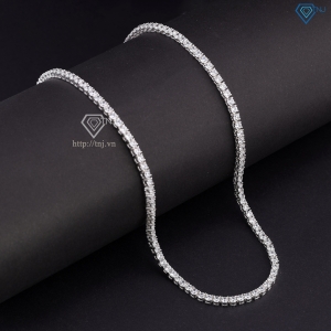 Dây chuyền bạc nữ tennis đính đá 3mm DNK0031 - Trang Sức TNJ