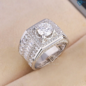 Nhẫn kim cương Moissanite nam cao cấp 7.0mm - Kiểm định GRA NNAM0237