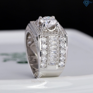 Nhẫn kim cương Moissanite nam cao cấp 7.0mm - Kiểm định GRA NNAM0237