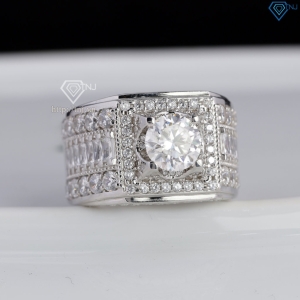 Nhẫn kim cương Moissanite nam cao cấp 7.0mm - Kiểm định GRA NNAM0237