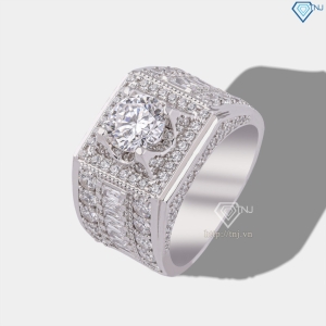 Nhẫn kim cương Moissanite nam cao cấp 7.0mm - Kiểm định GRA NNAM0237