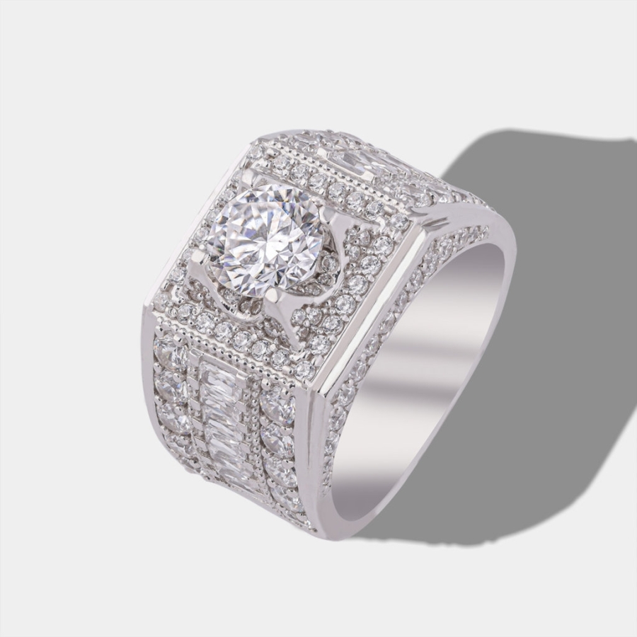 Nhẫn kim cương Moissanite nam cao cấp 7.0mm - Kiểm định GRA NNAM0237