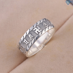 Nhẫn bạc nam Om Mani Padme Hum NNA0225 - Trang sức TNJ