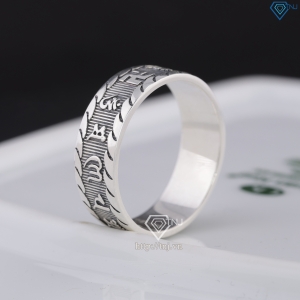 Nhẫn bạc nam Om Mani Padme Hum NNA0225 - Trang sức TNJ