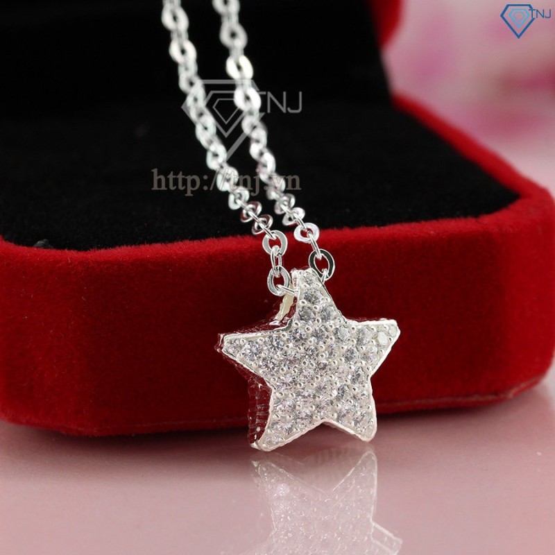 Bộ trang sức bạc hình ngôi sao đính đá đẹp BTS0026 - Trang Sức TNJ