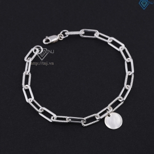 Lắc tay bạc nam mắt xích LTA0218