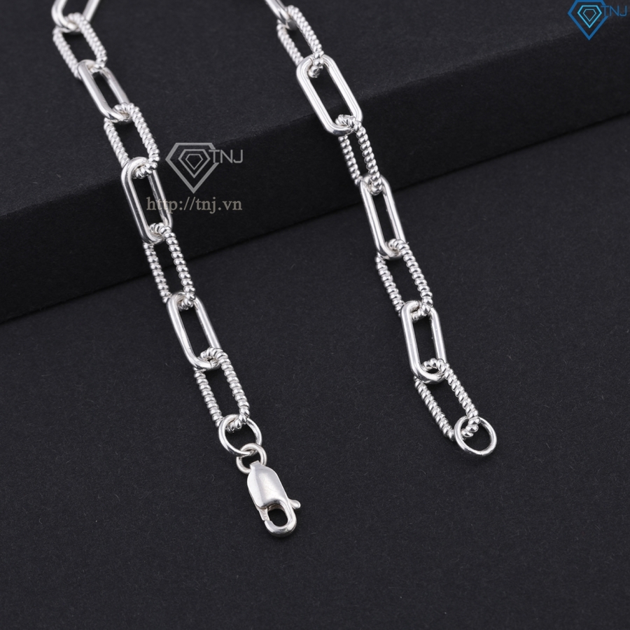 Lắc tay bạc nam mắt xích LTA0218